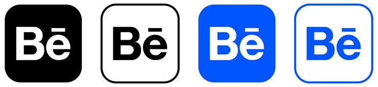 Вектор набор логотипов behance