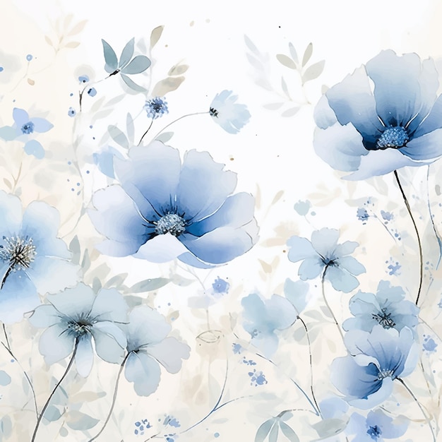 behang kunst abstract tegel bloemen blauw banner ontwerp bloem roos patroon achtergrond schoonheid natuur