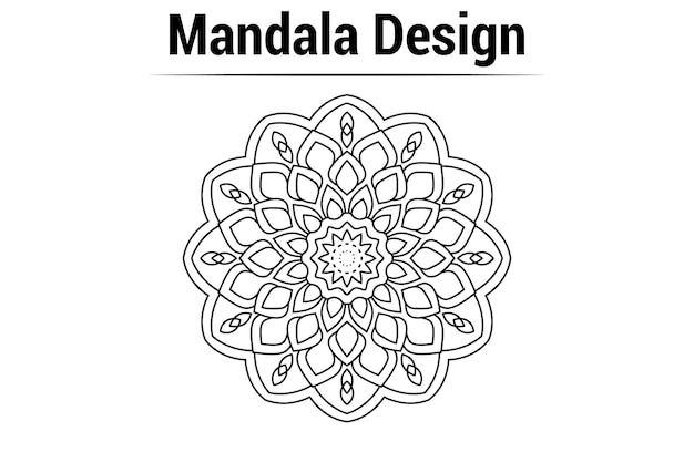 Vector behang mandala ontwerp, grafische vorm mandala ontwerp, vector mandala ontwerp, geometrische mandala d