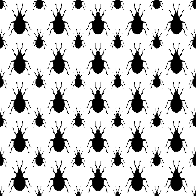 behang patroon insect silhouet illustratie achtergrond