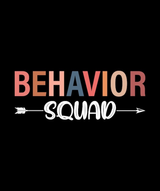 Behavior Squad ABA Therapist Behavior Technician T-Shirt