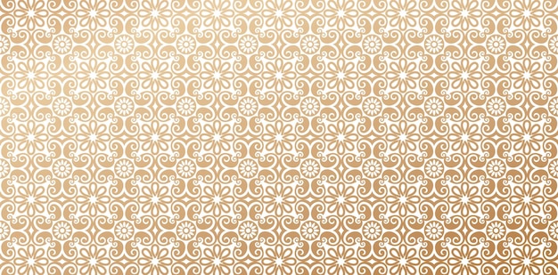 Vector a beige and beige wallpaper with a pattern of circles and a floral design