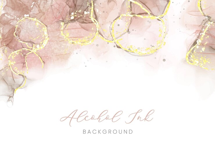 Beige Brown Alcohol Ink Background