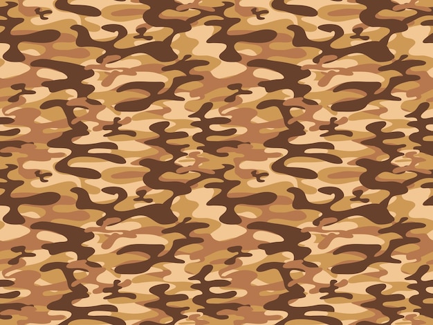 Beige bruin Naadloos camouflagepatroon Moderne camo Militaire textuur