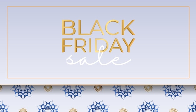 Vector beige color black friday poster with abstract pattern