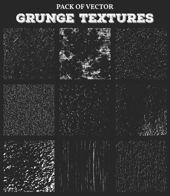 Vector beige grunge distressed texture collection