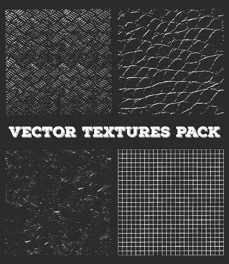Vector beige grunge distressed texture collection