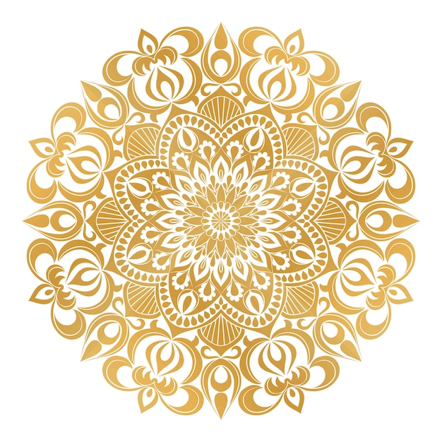 Beige mandala ornament