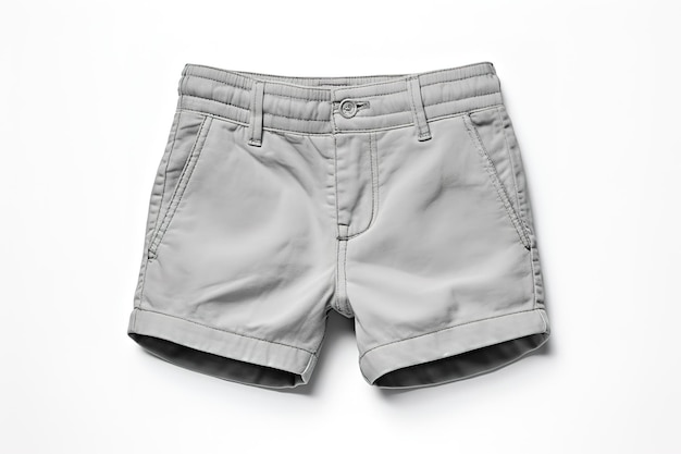 Vector beige mans fashion shorts on white background