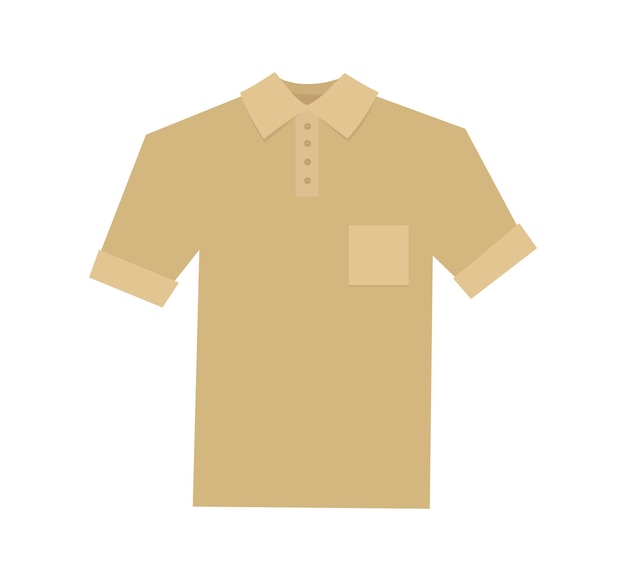 Beige polo illustration