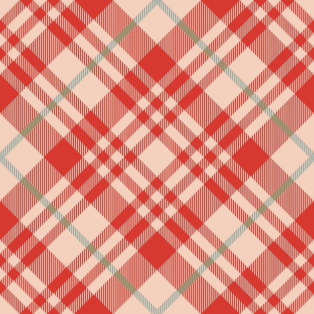 Disegno a quadri a quadri beige e rosso tartan