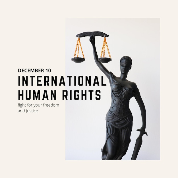 beige simple international human rights instagram post