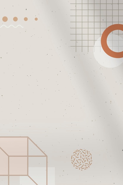 Vector beige tone memphis pinterest post vector