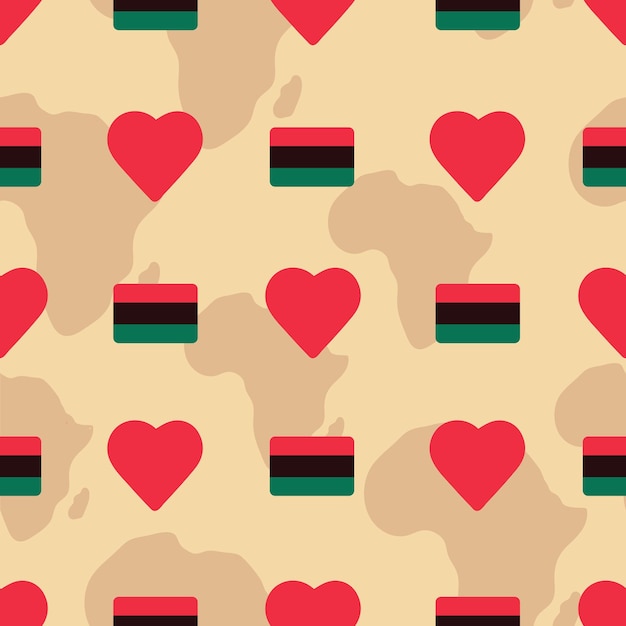 Beige Vector herhalen patroon achtergrond met Afrikaanse symbolen. Geweldig voor Kwanzaa-projecten