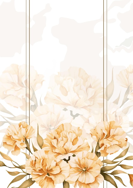 Vector beige and white modern trendy vector design frame background fall boho template