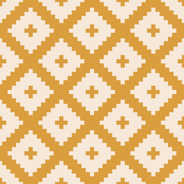 Beige and yellow kilim seamless pattern