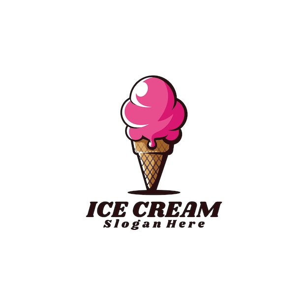 Beker ijs logo afbeelding