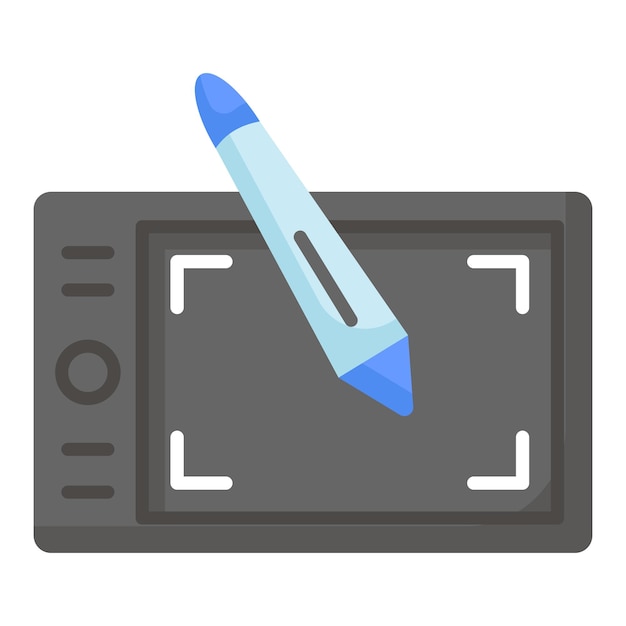 Bekijk dit prachtige icoon van grafische tablet in trendy ontwerp stijl tekenen tablet