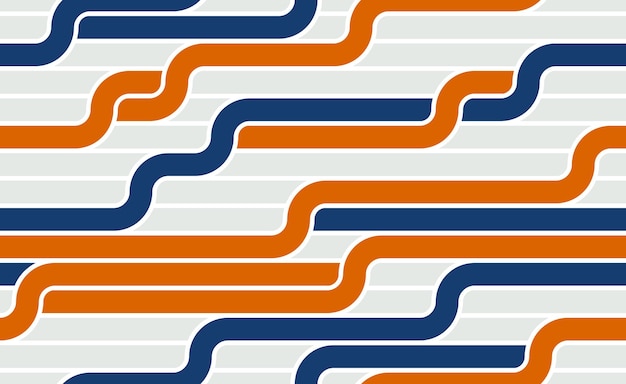 Bekleed naadloos vectorpatroon met gedraaide lijnen, geometrische abstracte achtergrond, gestreept net, optisch doolhof, webnetwerk. Kleurrijk ontwerp.