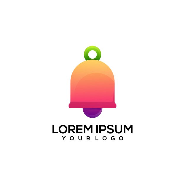 Bel kleurrijke logo afbeelding