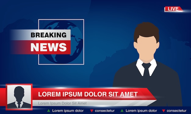 Vector belangrijk nieuws