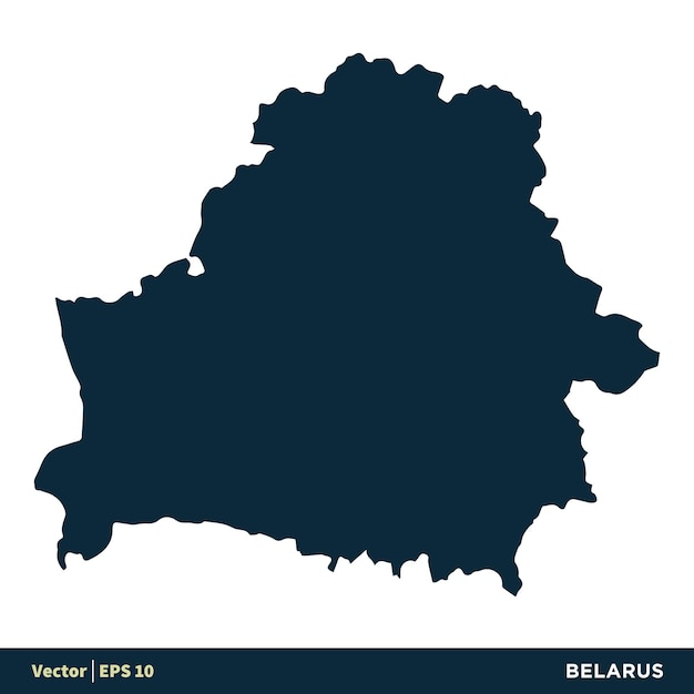 Bielorussia europa paesi mappa modello icona vettore disegno illustrazione vettore eps 10