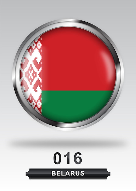 belarus flag badge icon