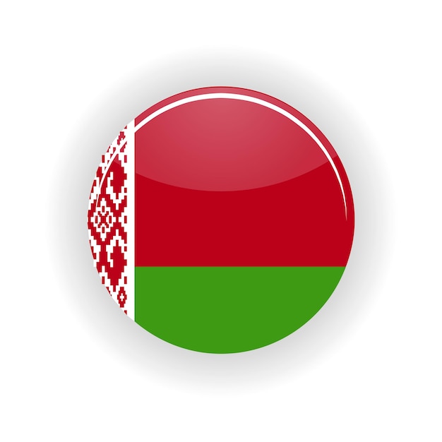 belarus icon circle isolated on white background minsk icon vector illustration
