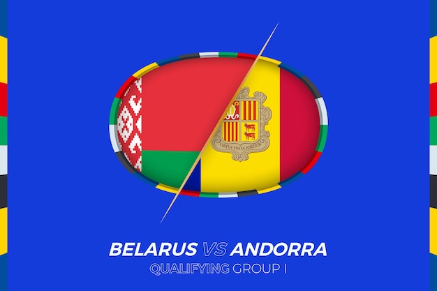 Беларусь против Андорры икона первой группы квалификации европейского футбольного турнира