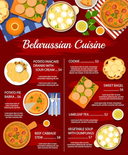 Belarussian cuisine food restaurant menu dishes