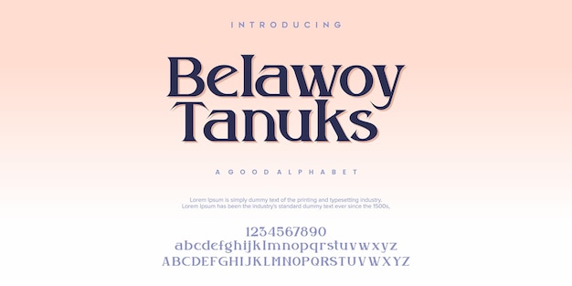 Belawoy abstract fashion font алфавит минимальные современные городские шрифты для логотипа бренда и т. д. типография