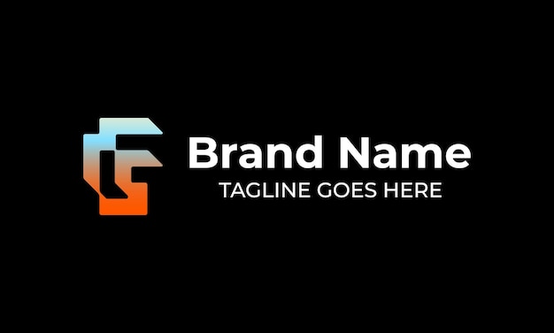 belettering alfabet creatieve moderne abstracte gradiënt vector letter f logo met behulp van rastersysteemvormen