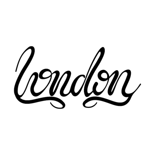 Belettering londen. vector illustratie.