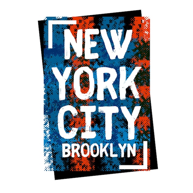 Vector belettering new york print voor tshirts vectorillustratie