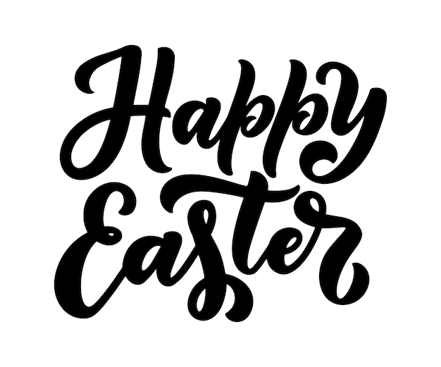 Belettering voor Happy Easter