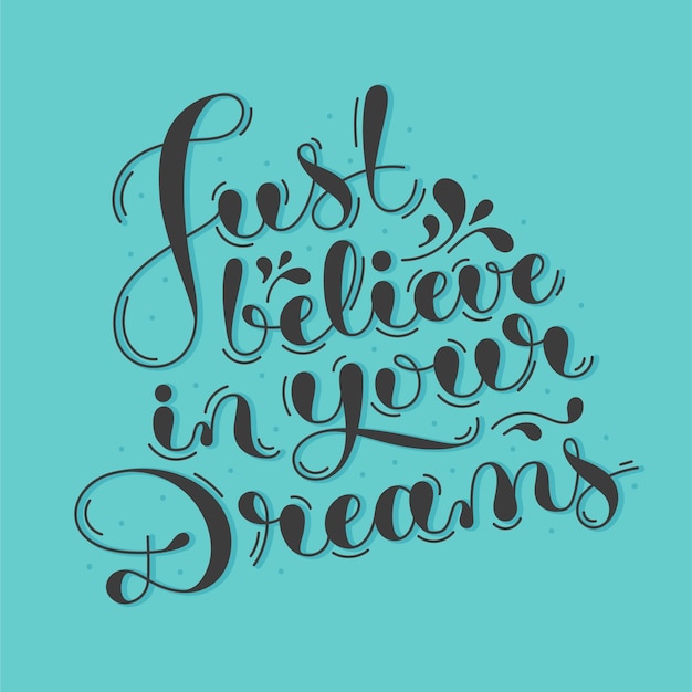 Vector beletteringjustbelieve