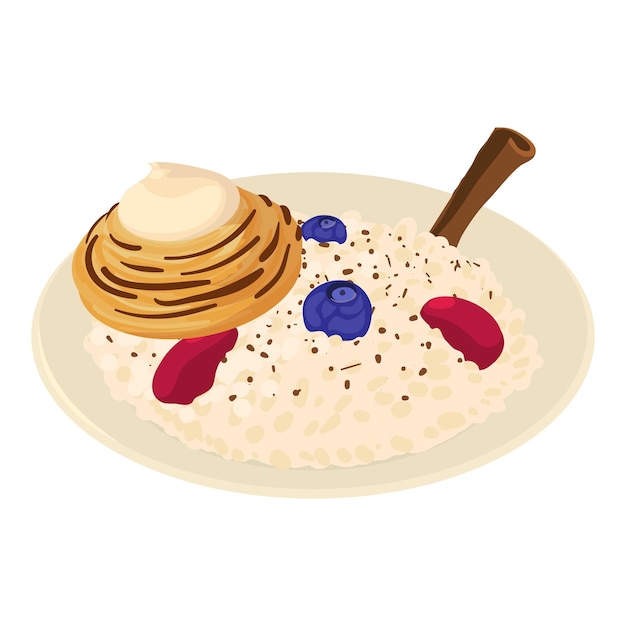 Vector belgian breakfast icon isometric illustration of belgian breakfast vector icon for web