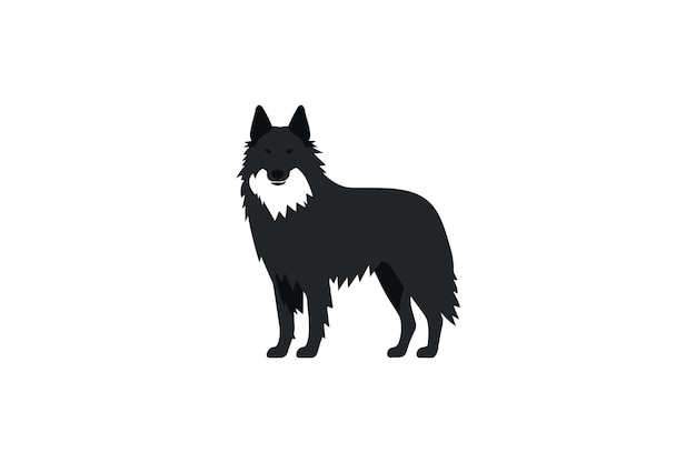 Vector belgian sheepdog icon