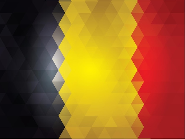 Belgica Flag of vector