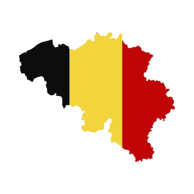 België kaart pictogram vector