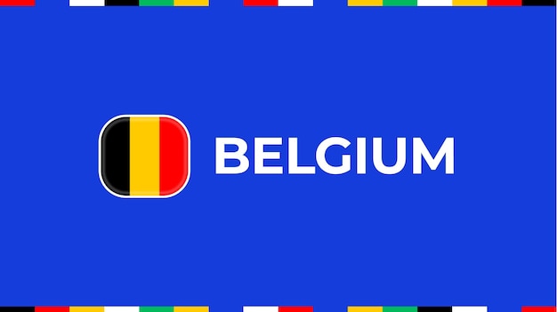 België vlag voetbal 2024 toernooi