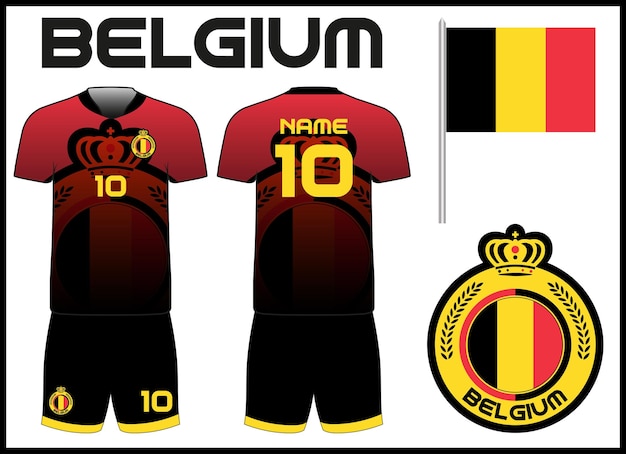 Vector belgisch voetbal