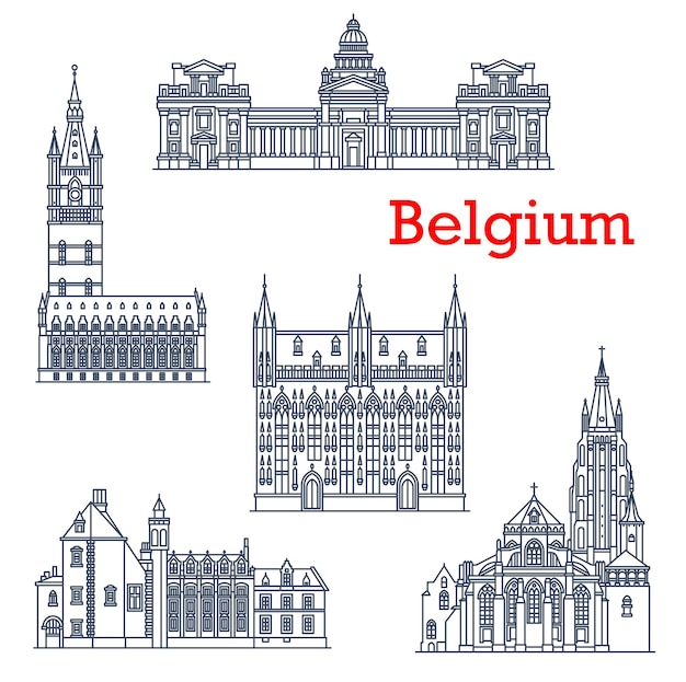 Belgium architecture landmarks