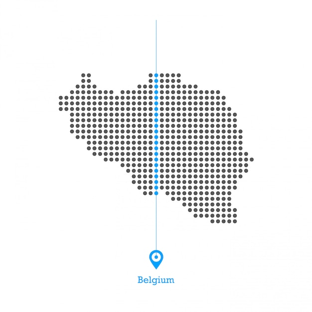 Il belgio ha doted il vettore di progettazione della mappa