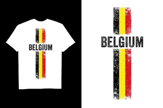 Belgium Flag Soccer Football Jersey 2022 Flag T-Shirt