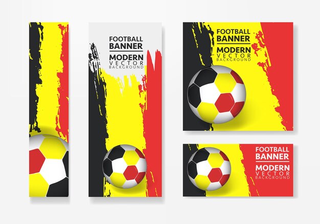 Футбольная команда Бельгии с векторным дизайном флага. Концепция чемпионата по футболу
