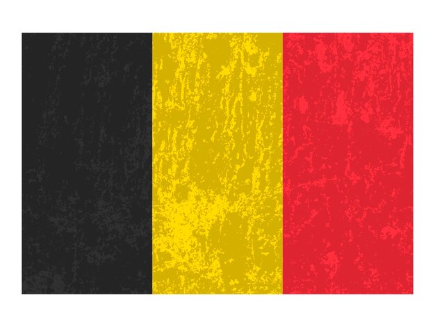 ベクトル ベルギー グランジ フラグの公式の色と割合ベクトル イラスト