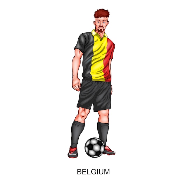 Belgium national football player design