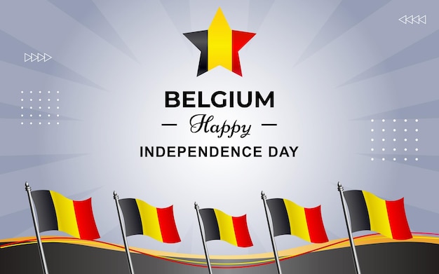 Плакат бельгии ко дню независимости