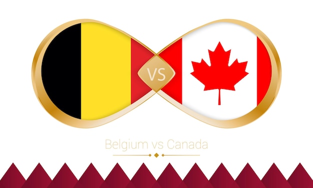 サッカー 2022 試合のベルギー対カナダの黄金のアイコン